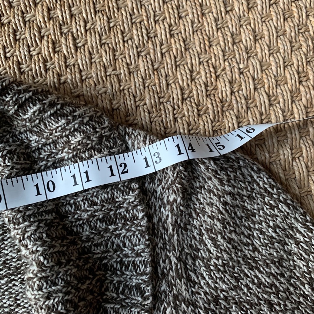 BCBG MaxAzria Brown Wool Blend Belted Cardigan - Picture 5 of 6
